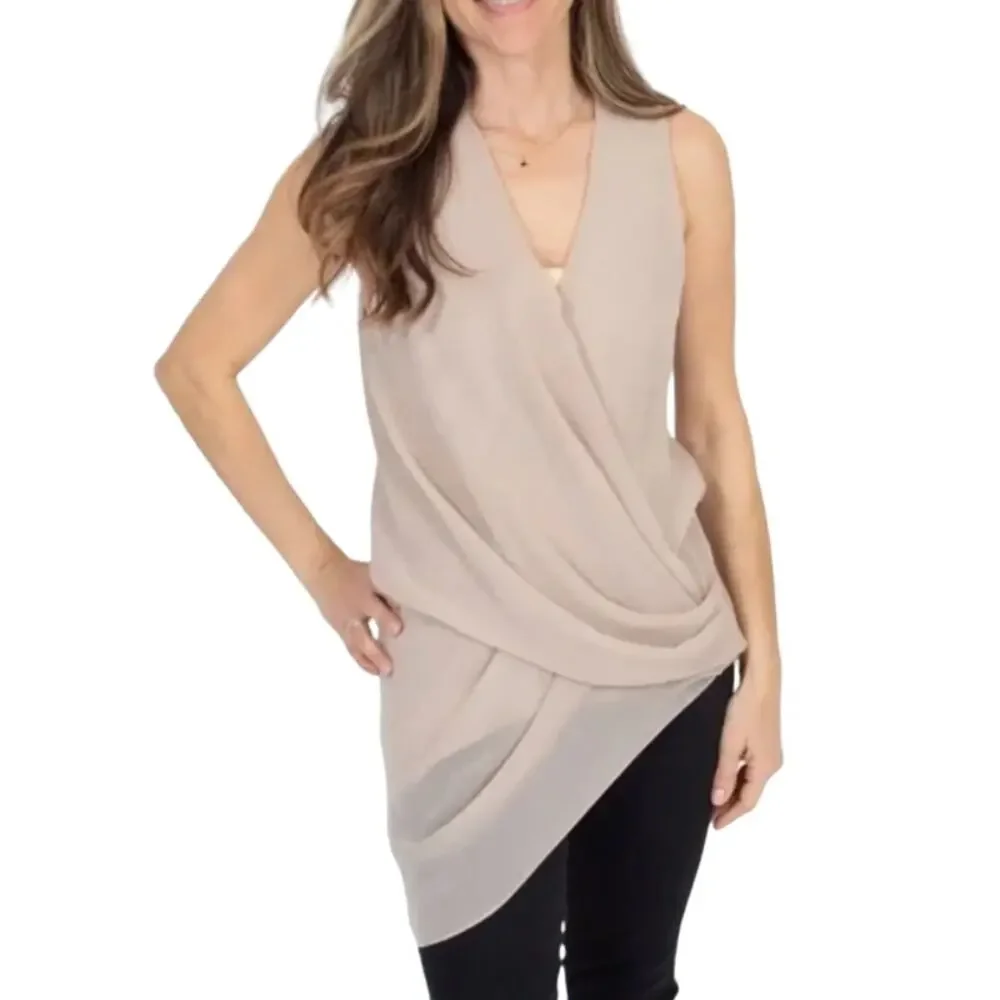All Saints Sleeveless Cathea Shift Wrap Dress 8 NWT